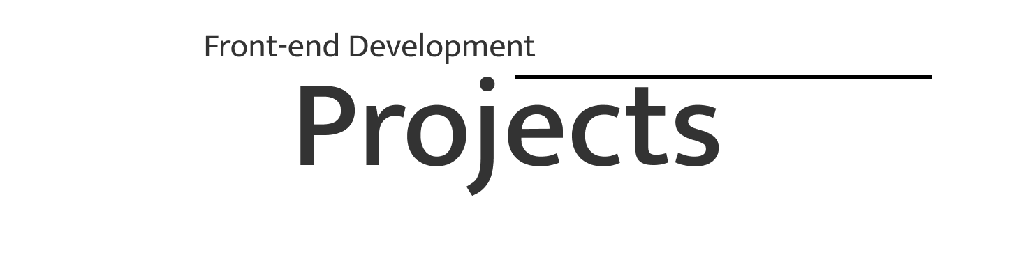 The image of project title